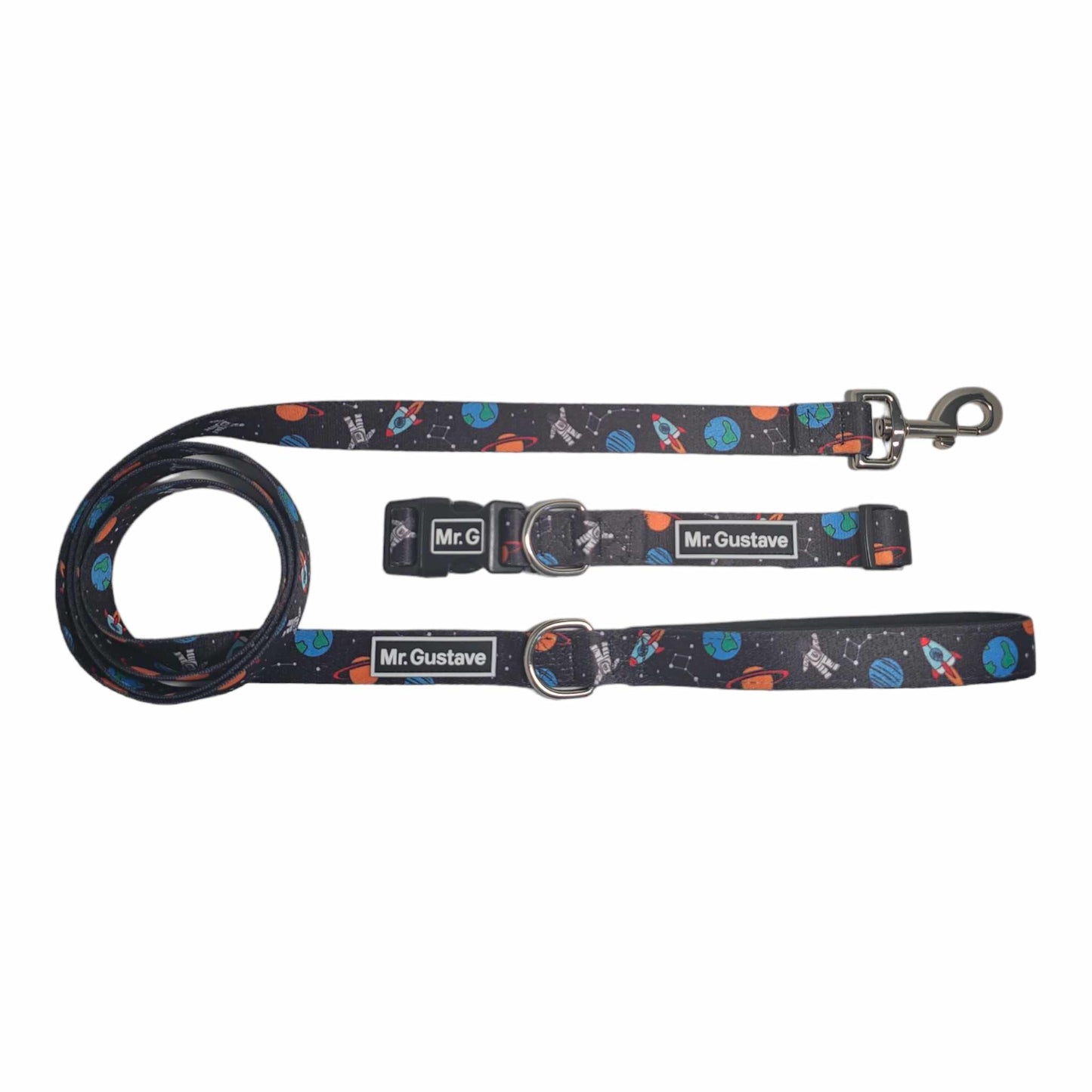 Apollo 11 Dog collar and leash set